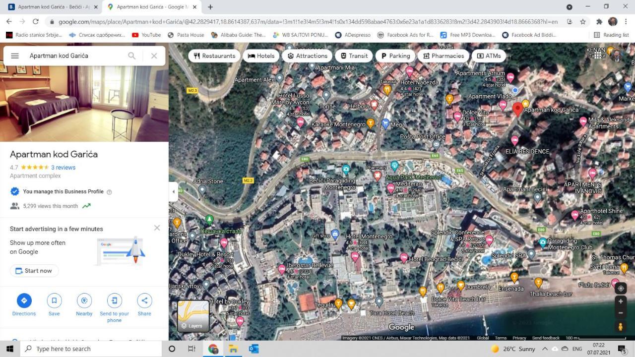 Bella Budva Apartment Bečići Екстериор снимка